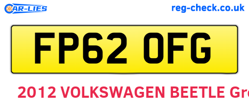 FP62OFG are the vehicle registration plates.