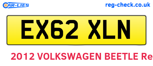 EX62XLN are the vehicle registration plates.