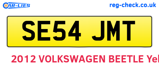 SE54JMT are the vehicle registration plates.