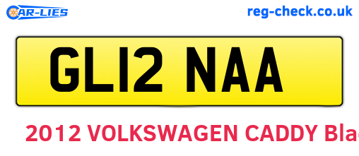 GL12NAA are the vehicle registration plates.