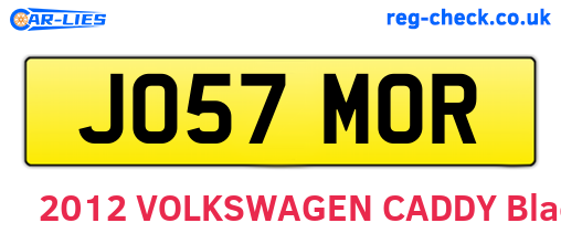 JO57MOR are the vehicle registration plates.