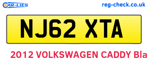 NJ62XTA are the vehicle registration plates.