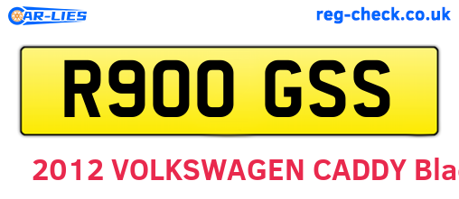 R900GSS are the vehicle registration plates.