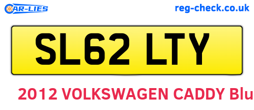 SL62LTY are the vehicle registration plates.