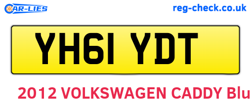 YH61YDT are the vehicle registration plates.