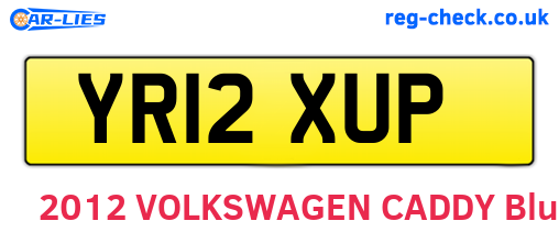 YR12XUP are the vehicle registration plates.
