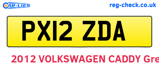 PX12ZDA are the vehicle registration plates.