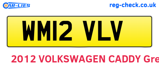 WM12VLV are the vehicle registration plates.