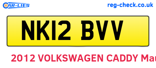 NK12BVV are the vehicle registration plates.