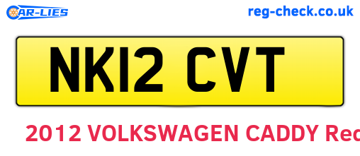 NK12CVT are the vehicle registration plates.