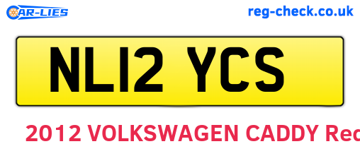 NL12YCS are the vehicle registration plates.