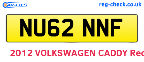 NU62NNF are the vehicle registration plates.