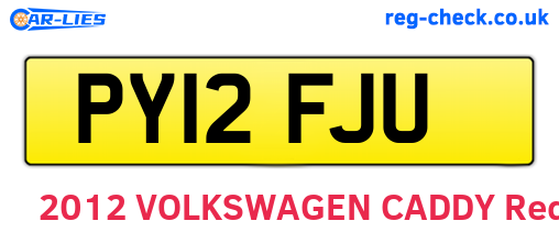 PY12FJU are the vehicle registration plates.