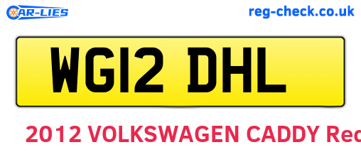 WG12DHL are the vehicle registration plates.