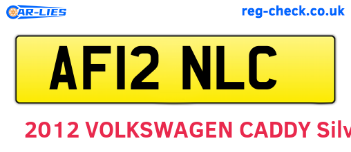 AF12NLC are the vehicle registration plates.