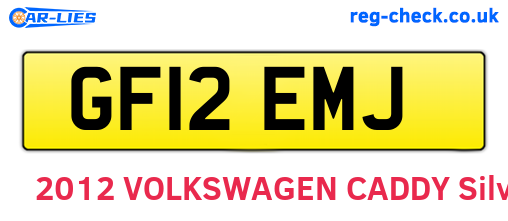 GF12EMJ are the vehicle registration plates.