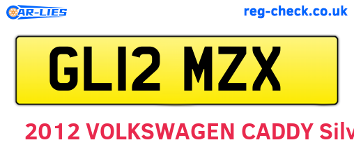 GL12MZX are the vehicle registration plates.