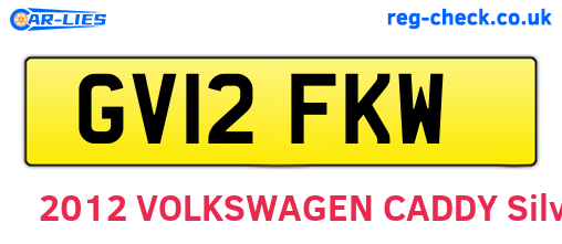 GV12FKW are the vehicle registration plates.