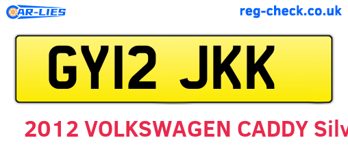 GY12JKK are the vehicle registration plates.