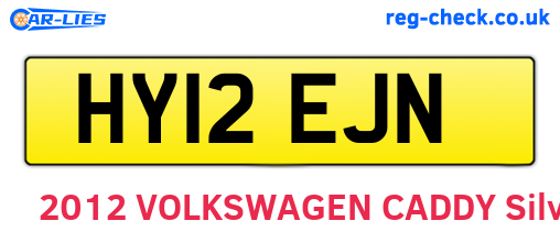 HY12EJN are the vehicle registration plates.