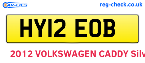 HY12EOB are the vehicle registration plates.
