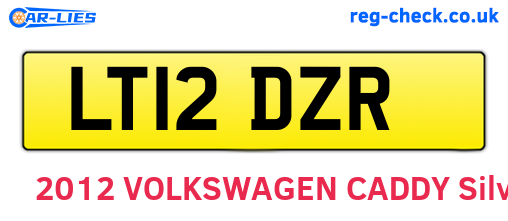 LT12DZR are the vehicle registration plates.
