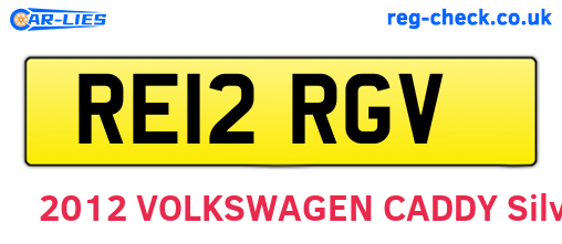 RE12RGV are the vehicle registration plates.