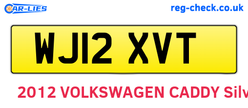 WJ12XVT are the vehicle registration plates.