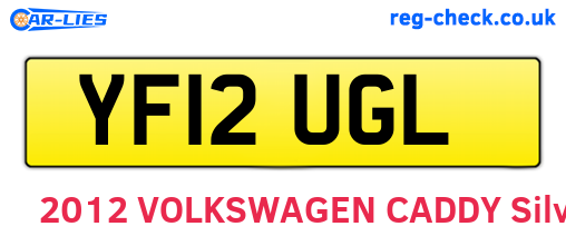 YF12UGL are the vehicle registration plates.