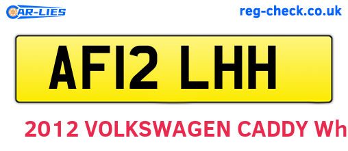 AF12LHH are the vehicle registration plates.