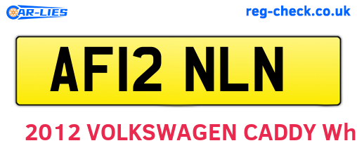 AF12NLN are the vehicle registration plates.
