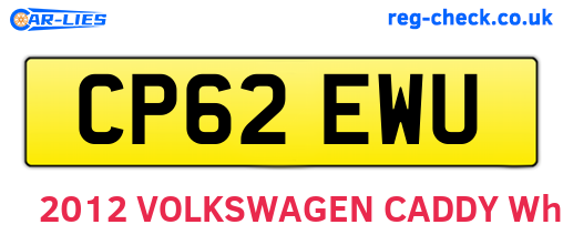 CP62EWU are the vehicle registration plates.