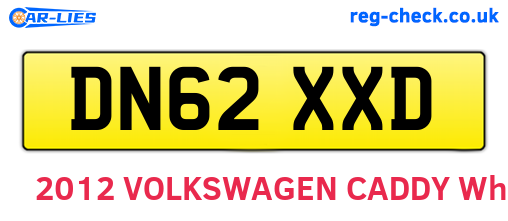 DN62XXD are the vehicle registration plates.