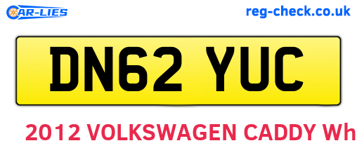 DN62YUC are the vehicle registration plates.
