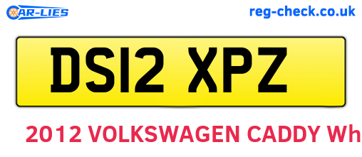DS12XPZ are the vehicle registration plates.