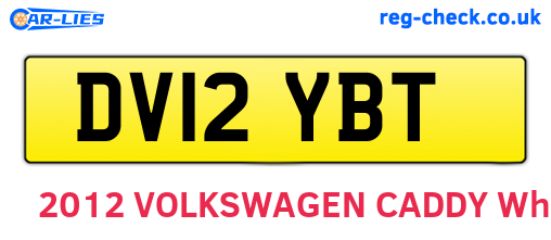 DV12YBT are the vehicle registration plates.