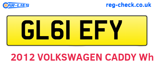 GL61EFY are the vehicle registration plates.