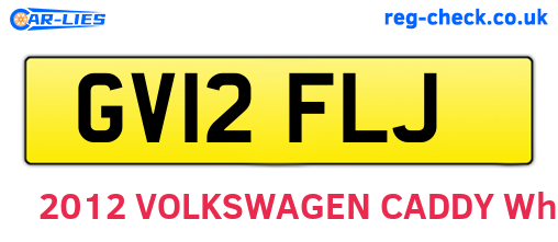 GV12FLJ are the vehicle registration plates.