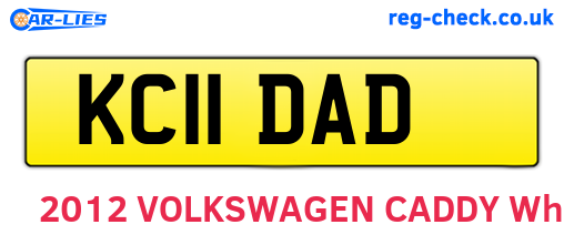 KC11DAD are the vehicle registration plates.