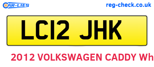 LC12JHK are the vehicle registration plates.