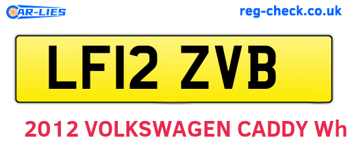 LF12ZVB are the vehicle registration plates.