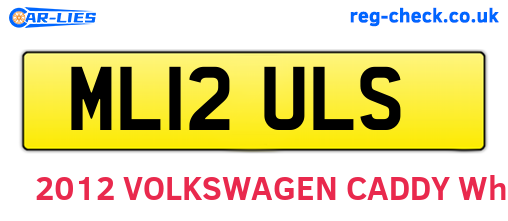 ML12ULS are the vehicle registration plates.