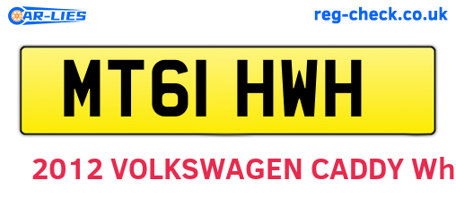 MT61HWH are the vehicle registration plates.