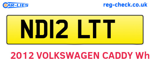 ND12LTT are the vehicle registration plates.
