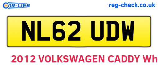 NL62UDW are the vehicle registration plates.