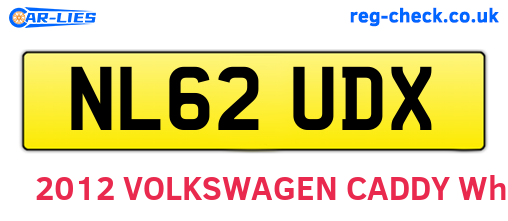 NL62UDX are the vehicle registration plates.