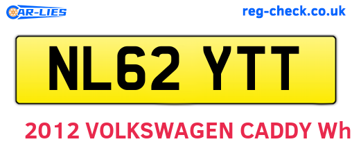 NL62YTT are the vehicle registration plates.