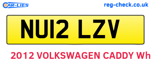 NU12LZV are the vehicle registration plates.