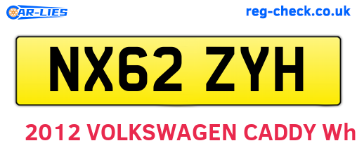 NX62ZYH are the vehicle registration plates.