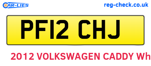 PF12CHJ are the vehicle registration plates.